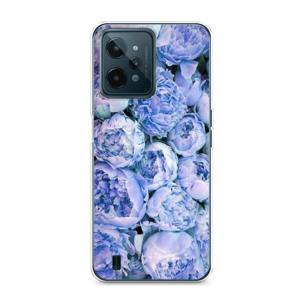 

Чехол Awog на Realme C31 "Пионы голубые", Разноцветный, 259350-8