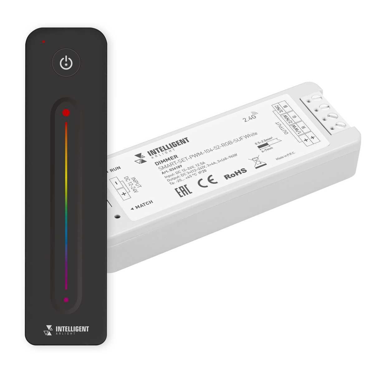 

Диммер Arlight Smart-Set-PWM-104-52-Rgb-Suf White 036189, Белый;черный, 036189