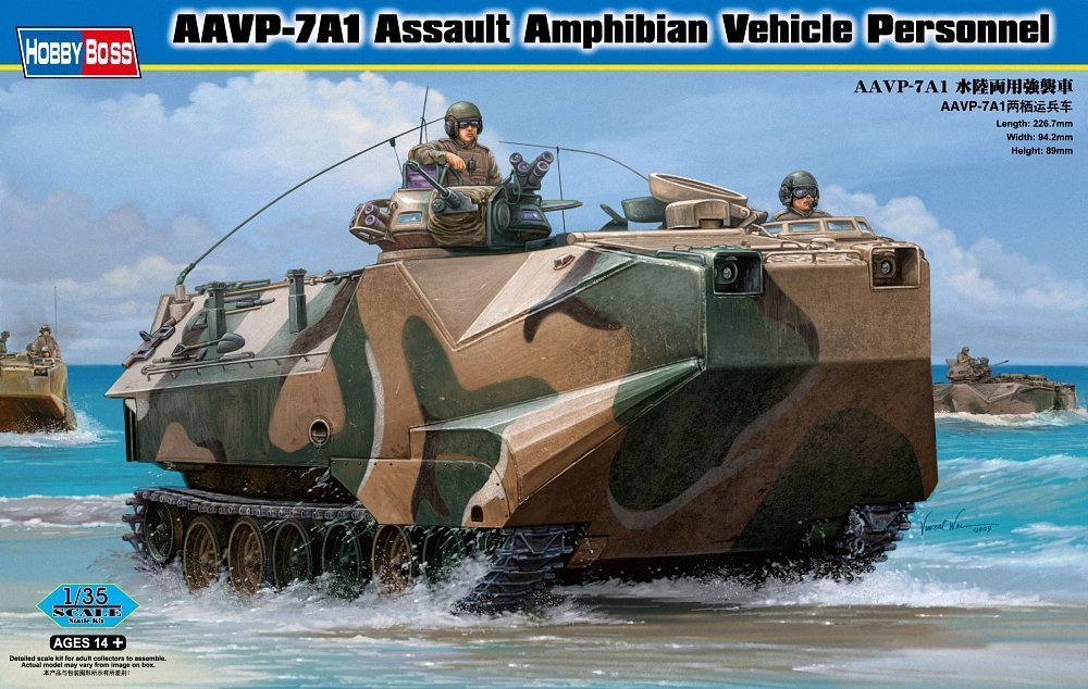 

Сборная модель HobbyBoss 1/35 Aavp-7a1 Assault Amphibian Vehicle Personnel 82410