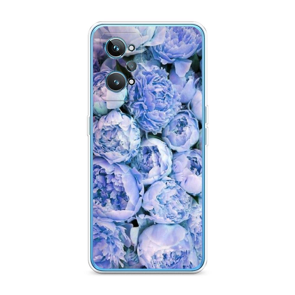 

Чехол Awog на Realme GT 2 "Пионы голубые", Разноцветный, 258550-8