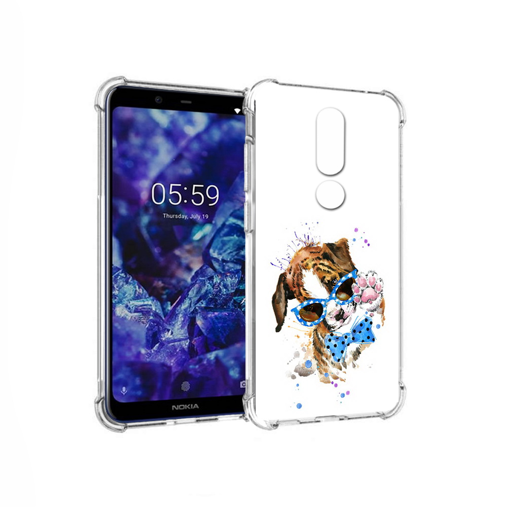 

Чехол MyPads Tocco для Nokia 5.1 Plus лапочка (PT119548.120.434), Прозрачный, Tocco