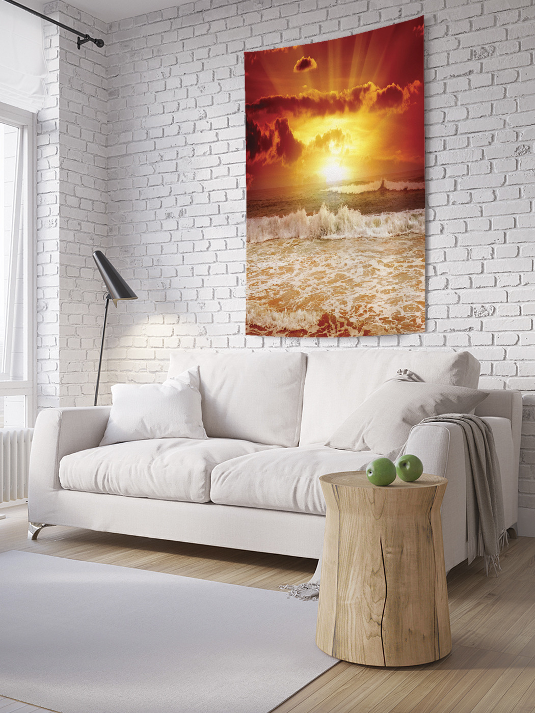 

Вертикальное фотопанно на стену JoyArty Закат на море 150x200 см, Закат на море
