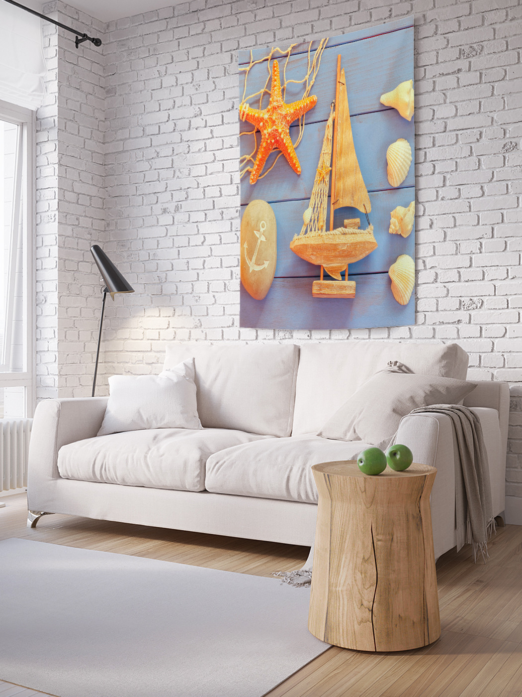 

Вертикальное фотопанно на стену JoyArty Морские изделия 150x200 см, Морские изделия