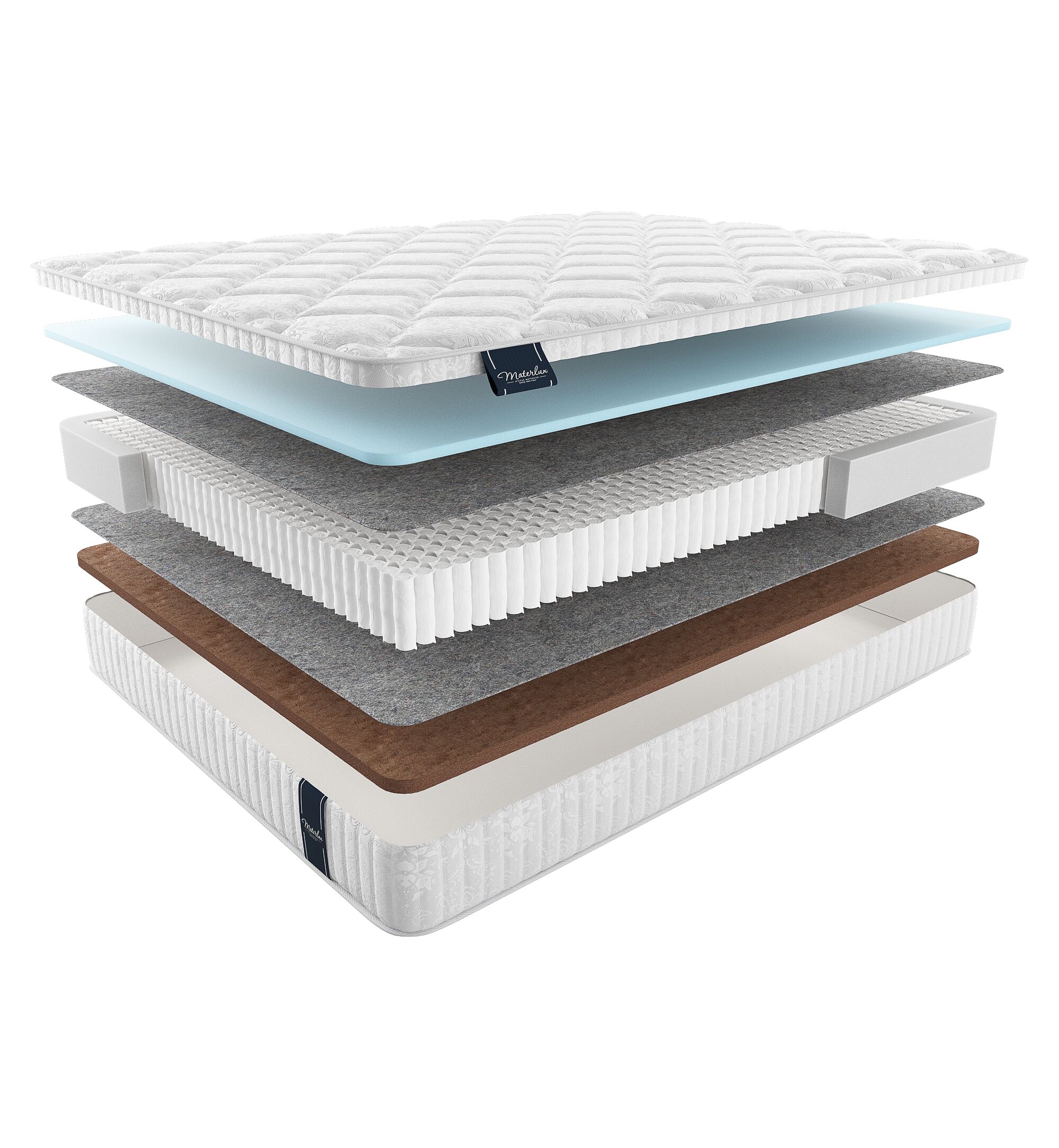 

Матрас Materlux Comfort Gardena Multi 120х195, Бежевый;белый;серый;серебристый, Gardena Multi