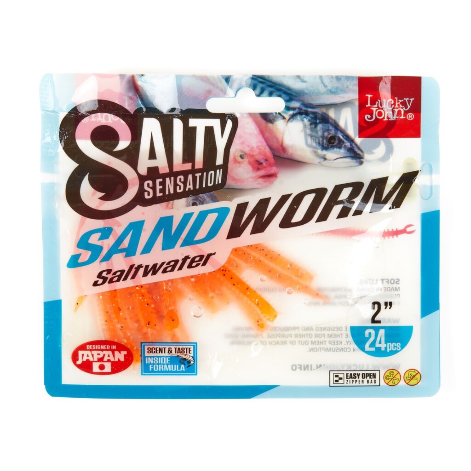 

Черви съедоб. искусст. LJ Salt Water SANDWORM 2.0in (05.00)/F29 24шт., Оранжевый