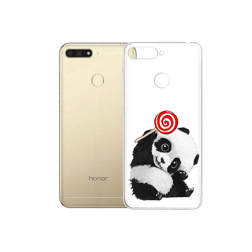 

Чехол MyPads Tocco для Huawei 7C панда с леденцом (PT111175.61.534), Прозрачный, Tocco
