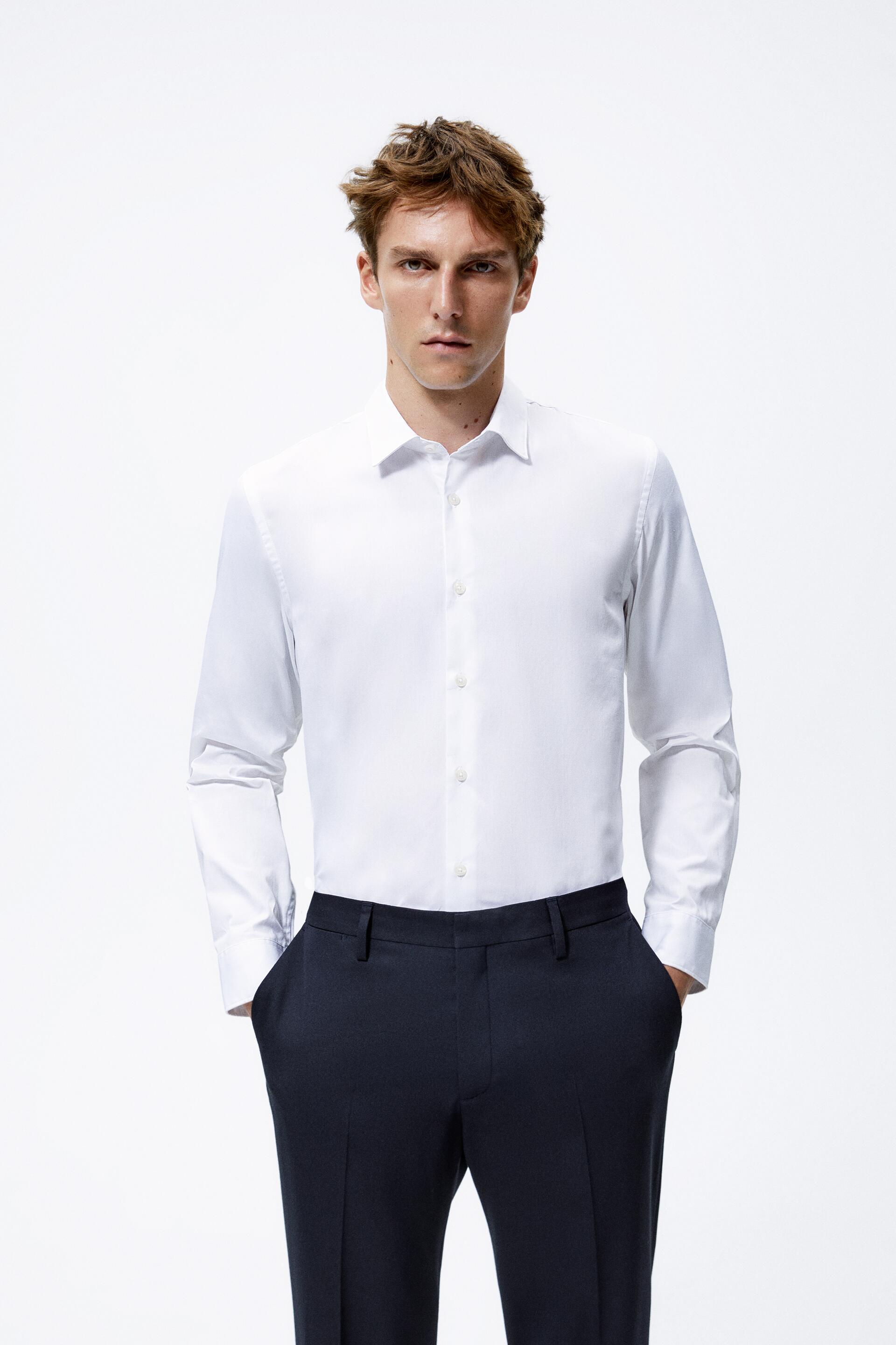 

Рубашка мужская ZARA 05594267 белая L, 05594267