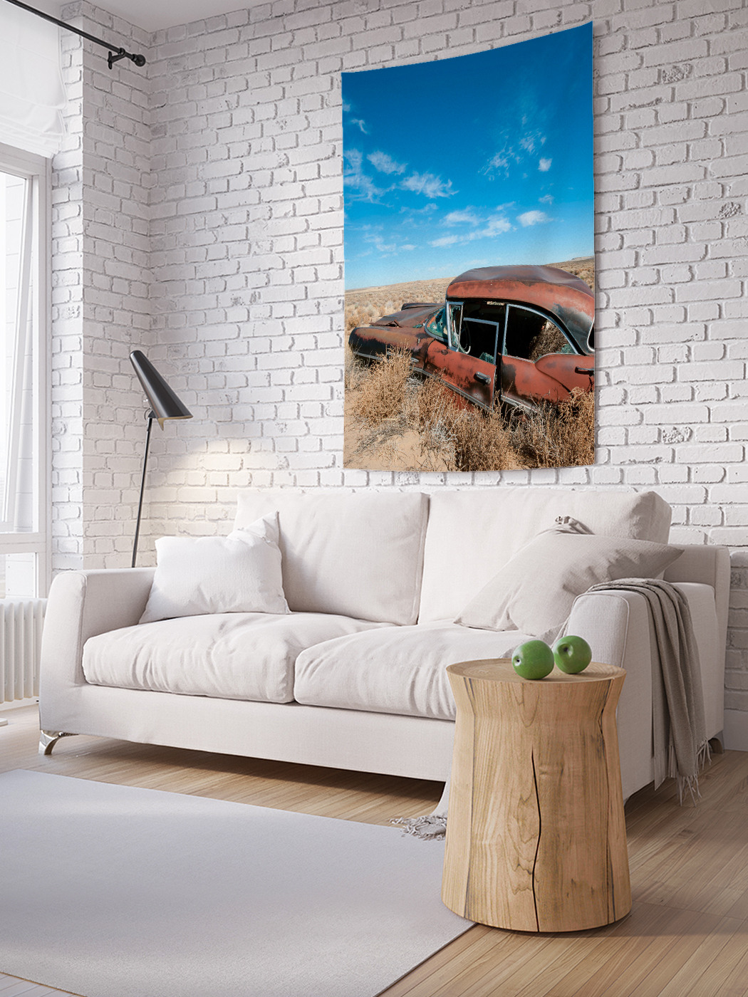 

Вертикальное фотопанно на стену JoyArty Забытая машина 150x200 см, Забытая машина