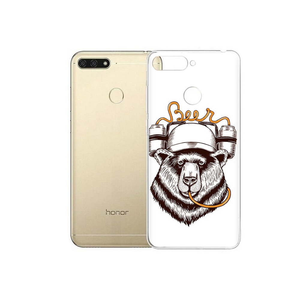 

Чехол MyPads Tocco для Huawei 7C пивной медведь (PT111175.61.538), Прозрачный, Tocco