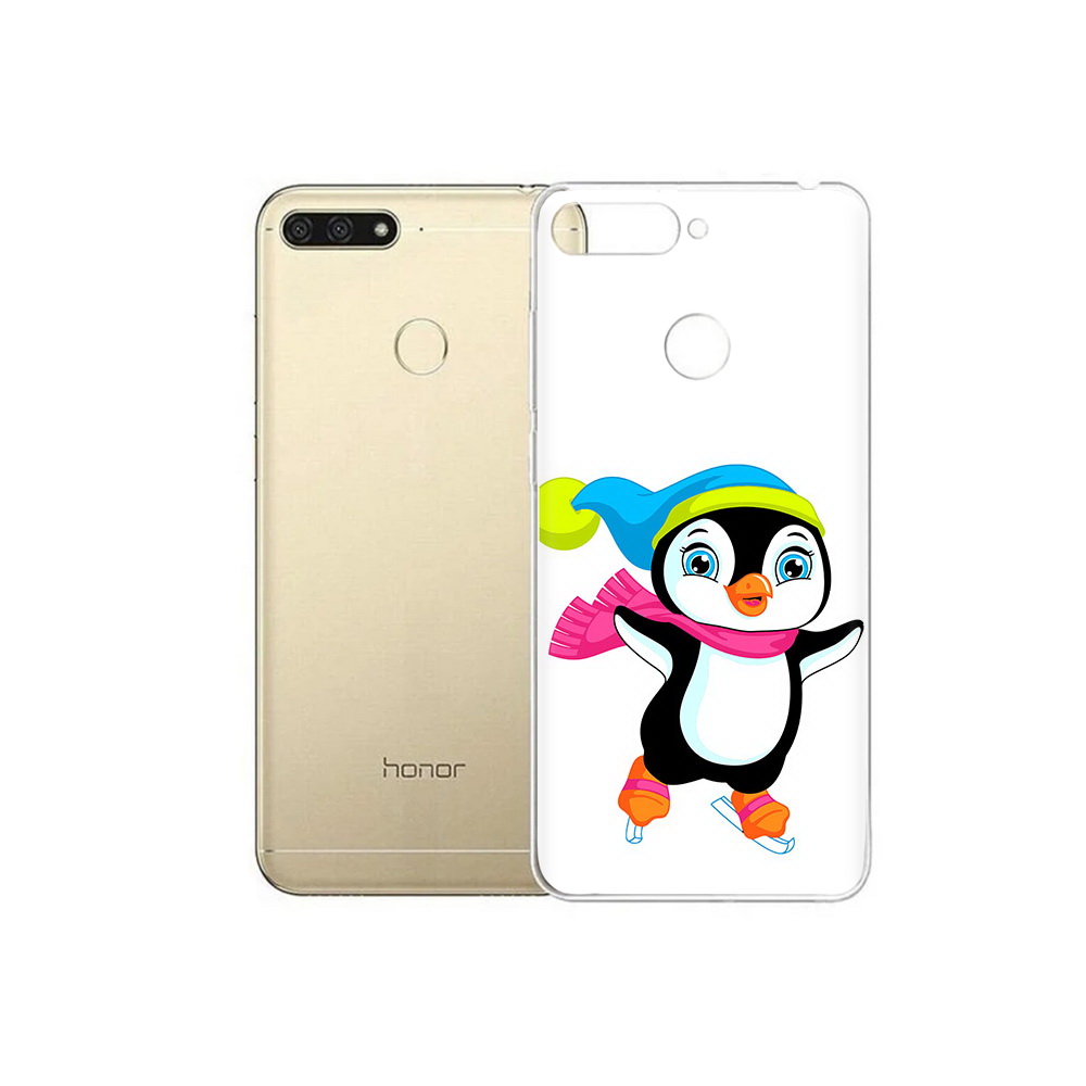 

Чехол MyPads Tocco для Huawei 7C пингвин на коньках (PT111175.61.540), Прозрачный, Tocco