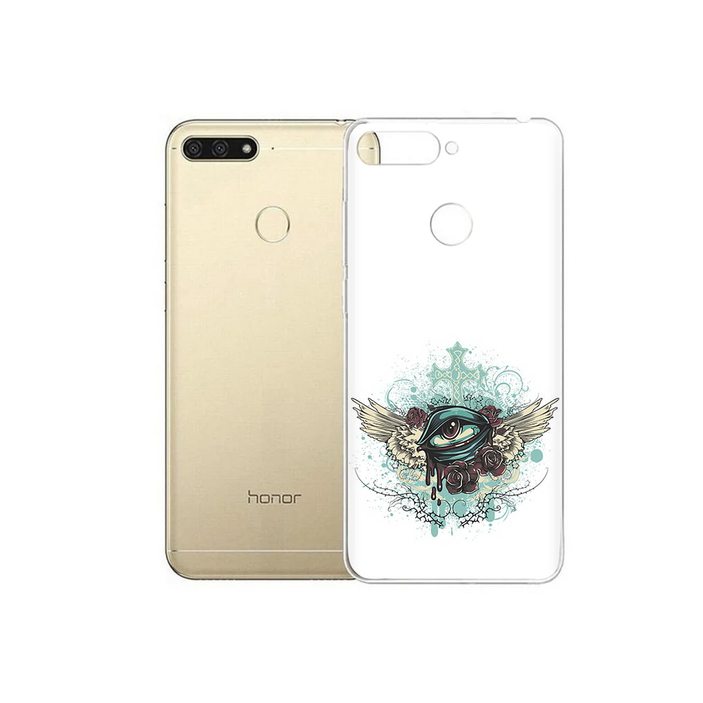 

Чехол MyPads Tocco для Huawei 7C плачущий глаз с крыльями (PT111175.61.544), Прозрачный, Tocco