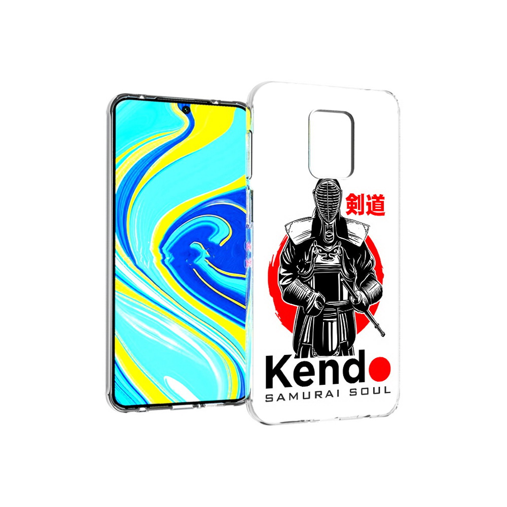 Чехол MyPads Tocco для Xiaomi Redmi Note 9 Pro рисованый самурай (PT146368.268.581)