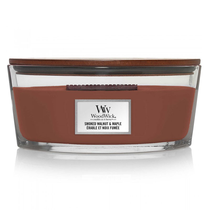 

Свеча эллипс Woodwick Копченый орех и клен