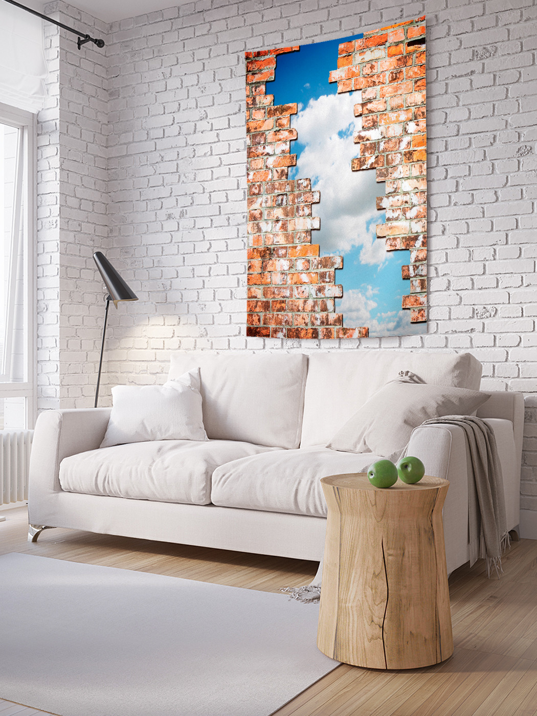 

Вертикальное фотопанно на стену JoyArty Небесное отверстие 150x200 см, Небесное отверстие