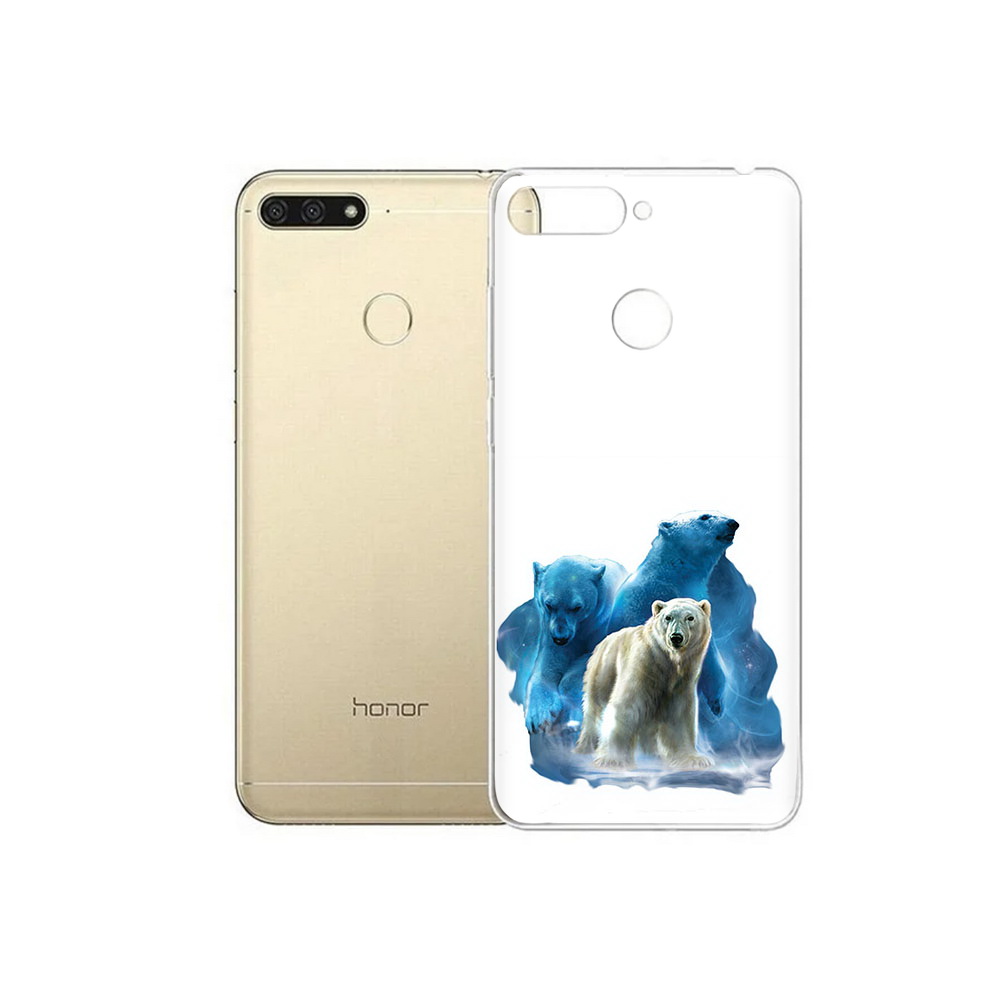 

Чехол MyPads Tocco для Huawei 7C полярный медведь (PT111175.61.549), Прозрачный, Tocco