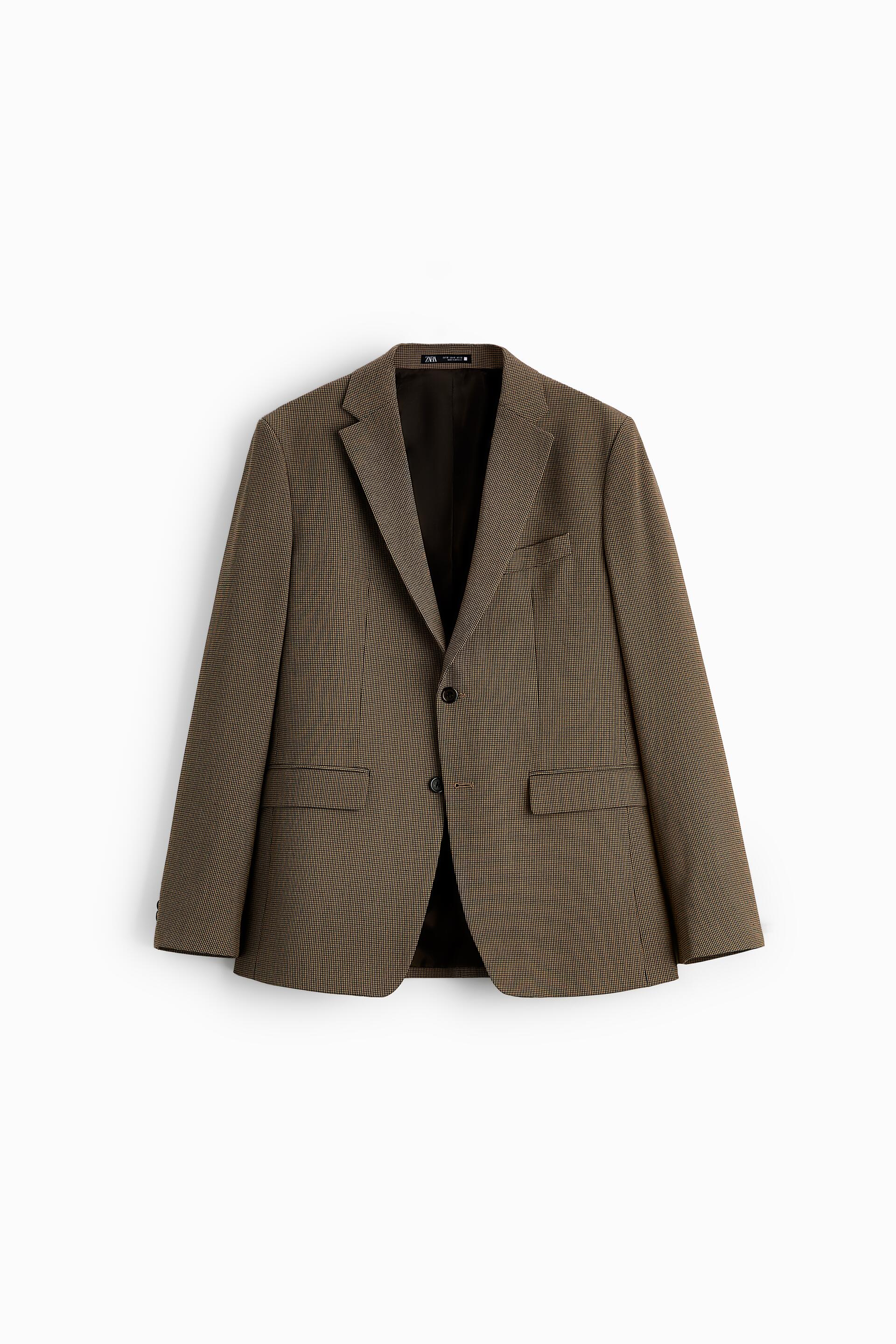 

Блейзер мужской ZARA 05660667 коричневый 52 RU (доставка из-за рубежа), 05660667