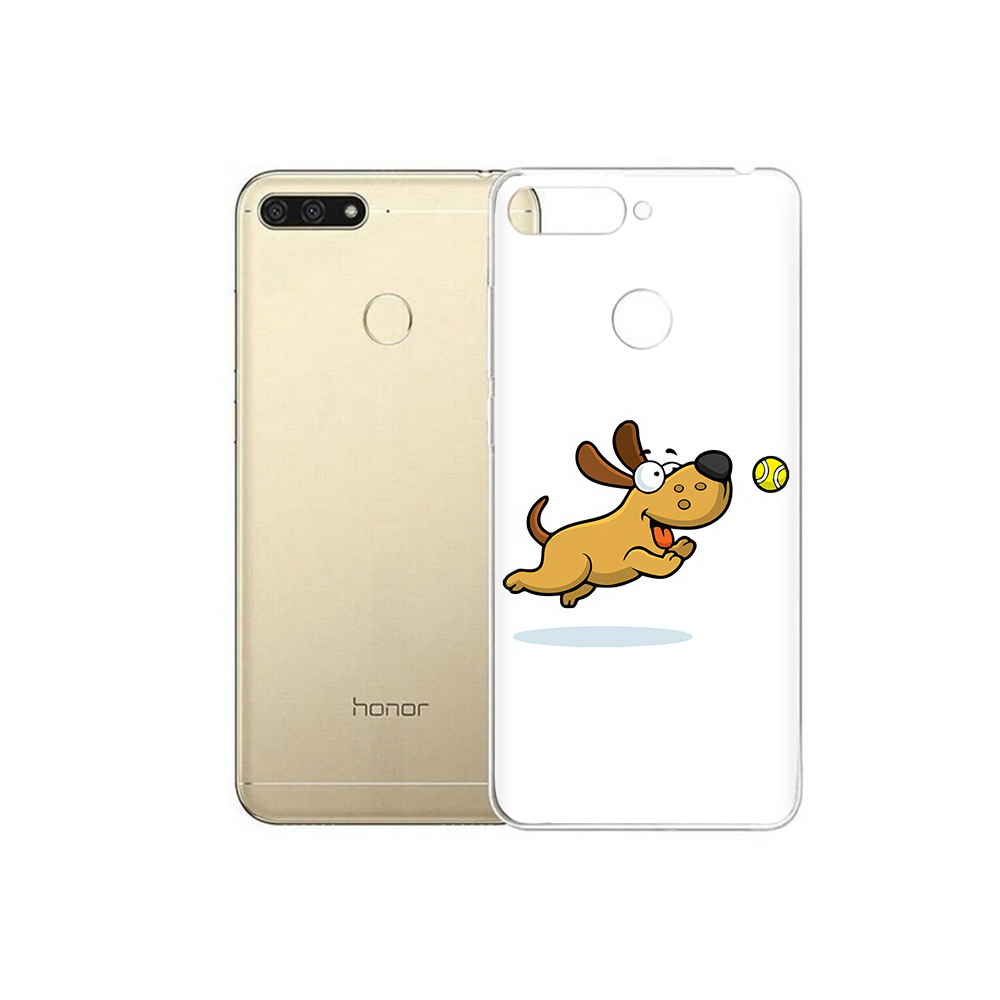 

Чехол MyPads Tocco для Huawei 7C пёсик (PT111175.61.563), Прозрачный, Tocco