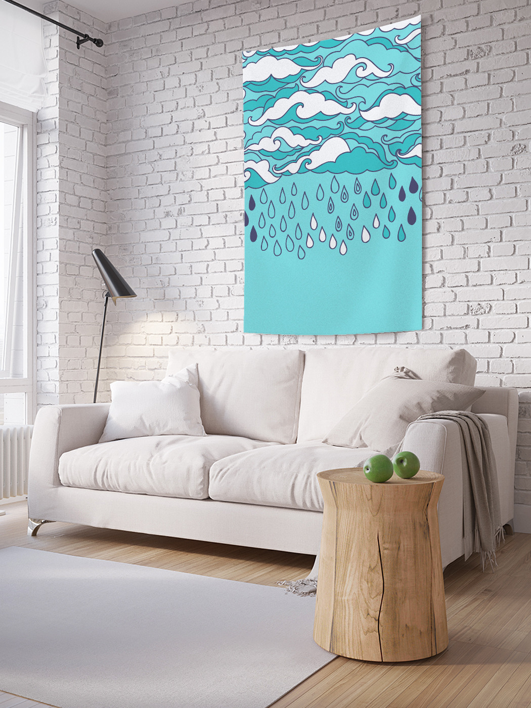 

Вертикальное фотопанно на стену JoyArty Хмурые облака 150x200 см, Хмурые облака