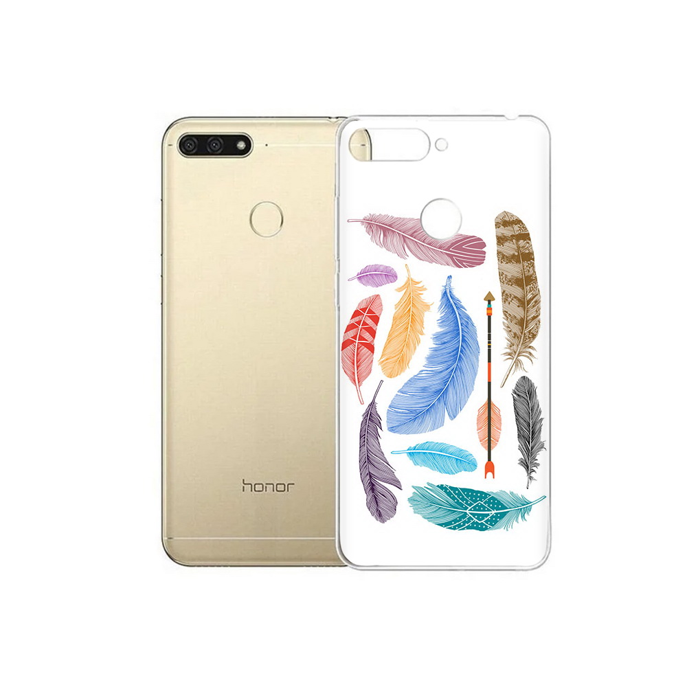 

Чехол MyPads Tocco для Huawei 7C разноцветные перья (PT111175.61.572), Прозрачный, Tocco