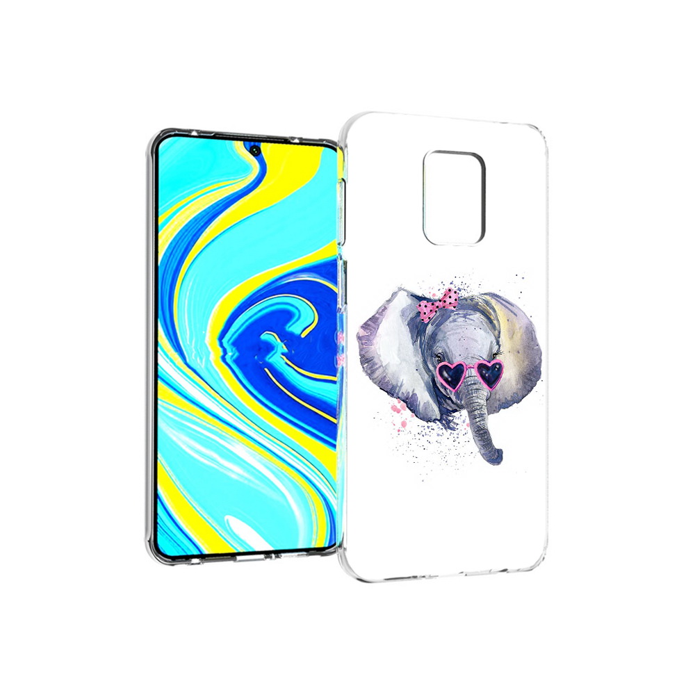 

Чехол MyPads Tocco для Xiaomi Redmi Note 9 Pro слоник в очках (PT146368.268.608), Прозрачный, Tocco