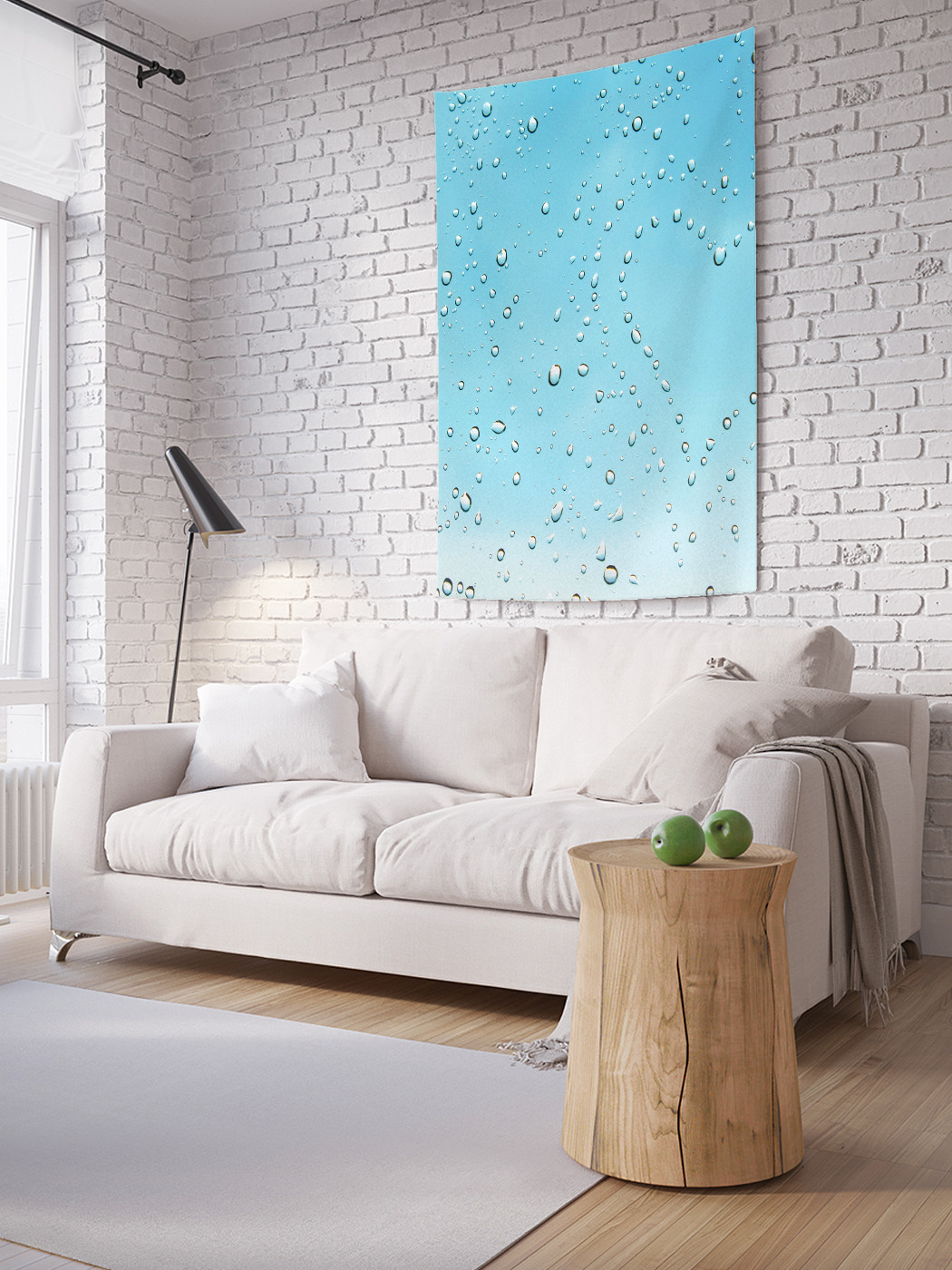 

Вертикальное фотопанно на стену JoyArty Сердце из капель 150x200 см, Сердце из капель