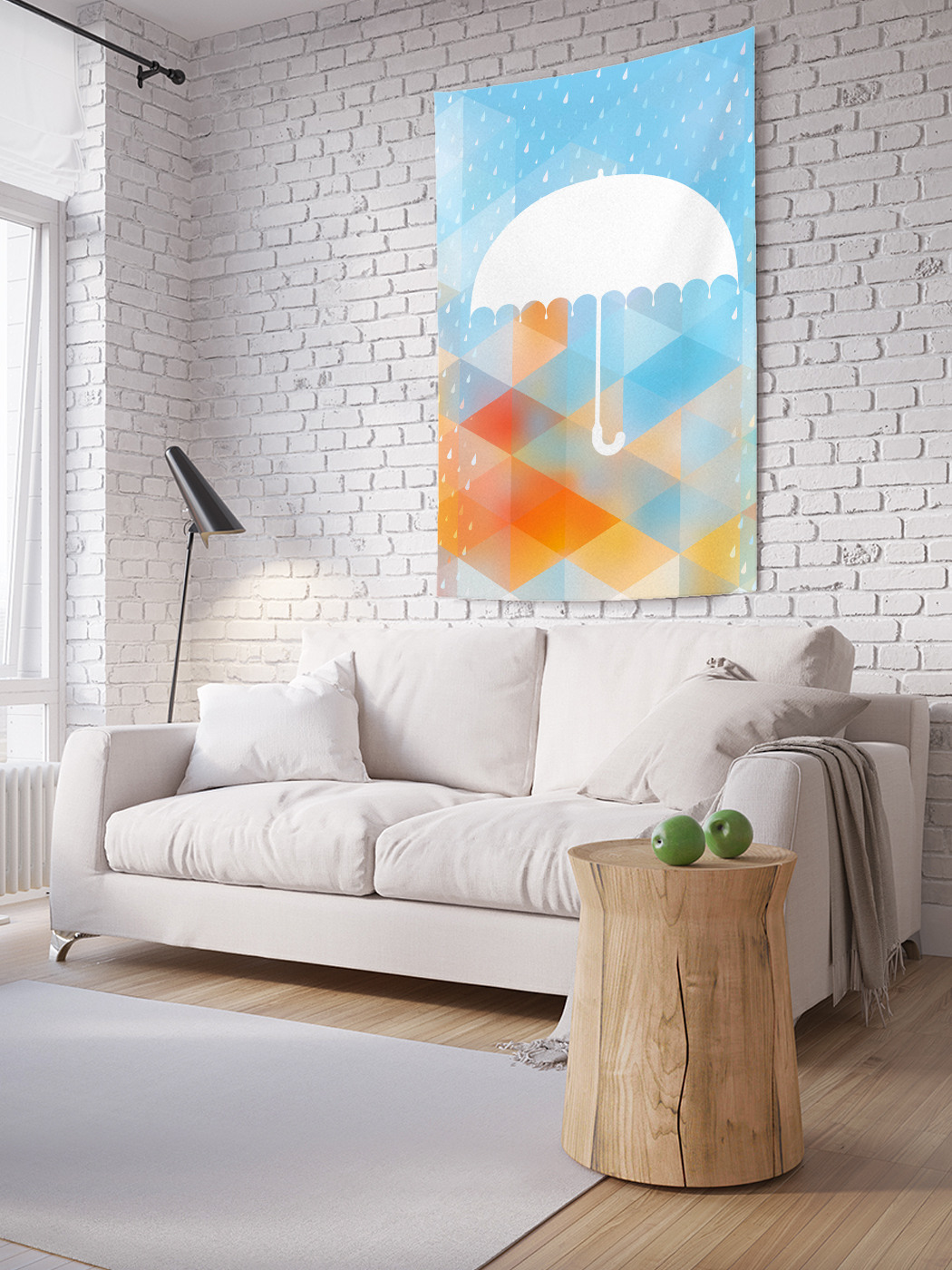 

Вертикальное фотопанно на стену JoyArty Красочный дождь 150x200 см, Красочный дождь