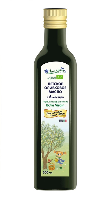 

Масло детское оливковое Fleur Alpine 6 мес., 500*1 шт
