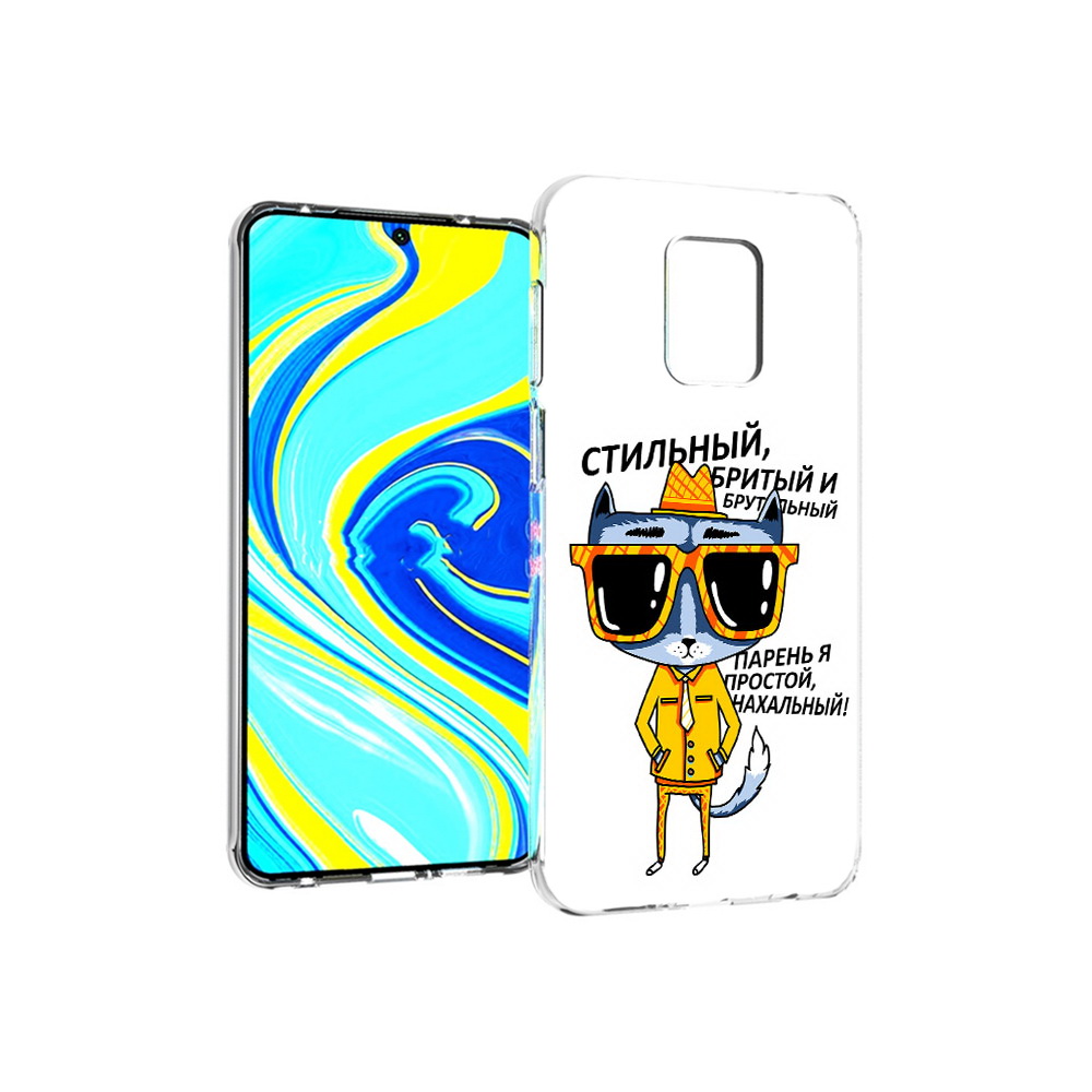 

Чехол MyPads Tocco для Xiaomi Redmi Note 9 Pro стильный кот (PT146368.268.625), Прозрачный, Tocco