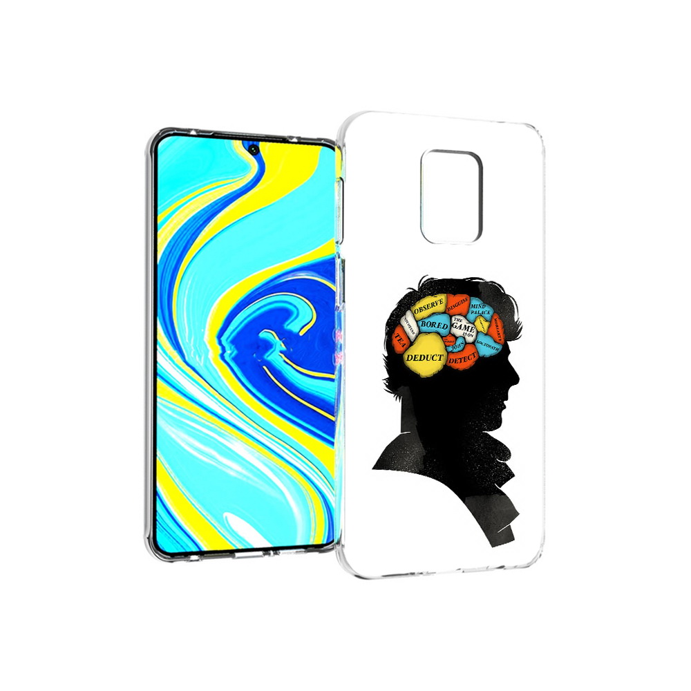 Чехол MyPads Tocco для Xiaomi Redmi Note 9 Pro темный рисунок (PT146368.268.640)