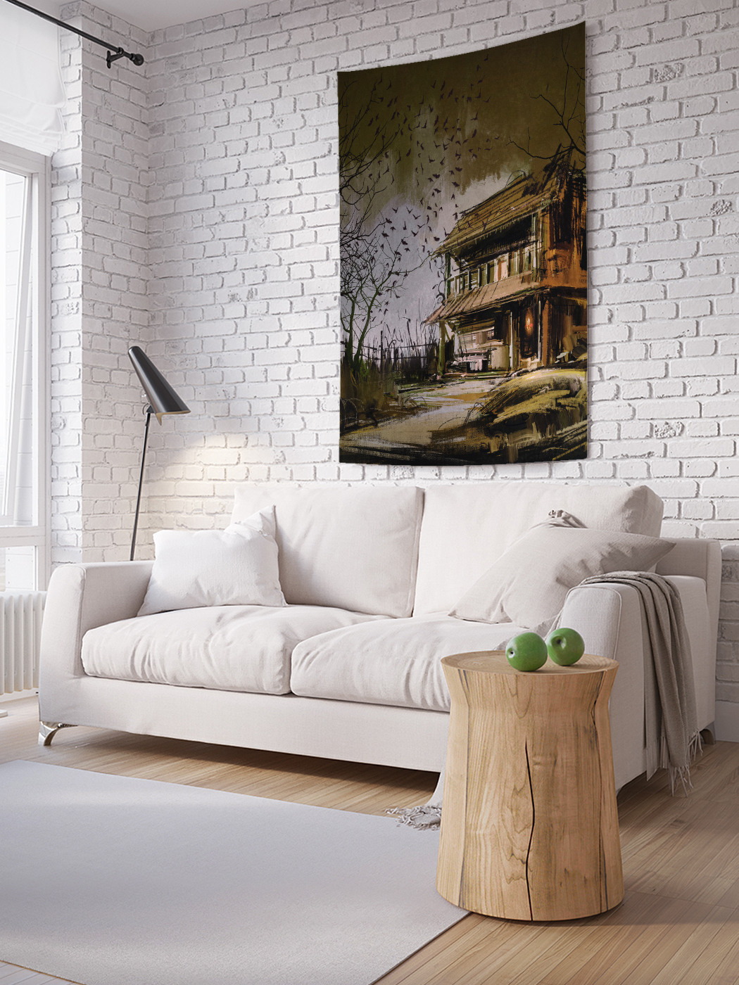 

Вертикальное фотопанно на стену JoyArty Заброшенный дом 150x200 см, Заброшенный дом