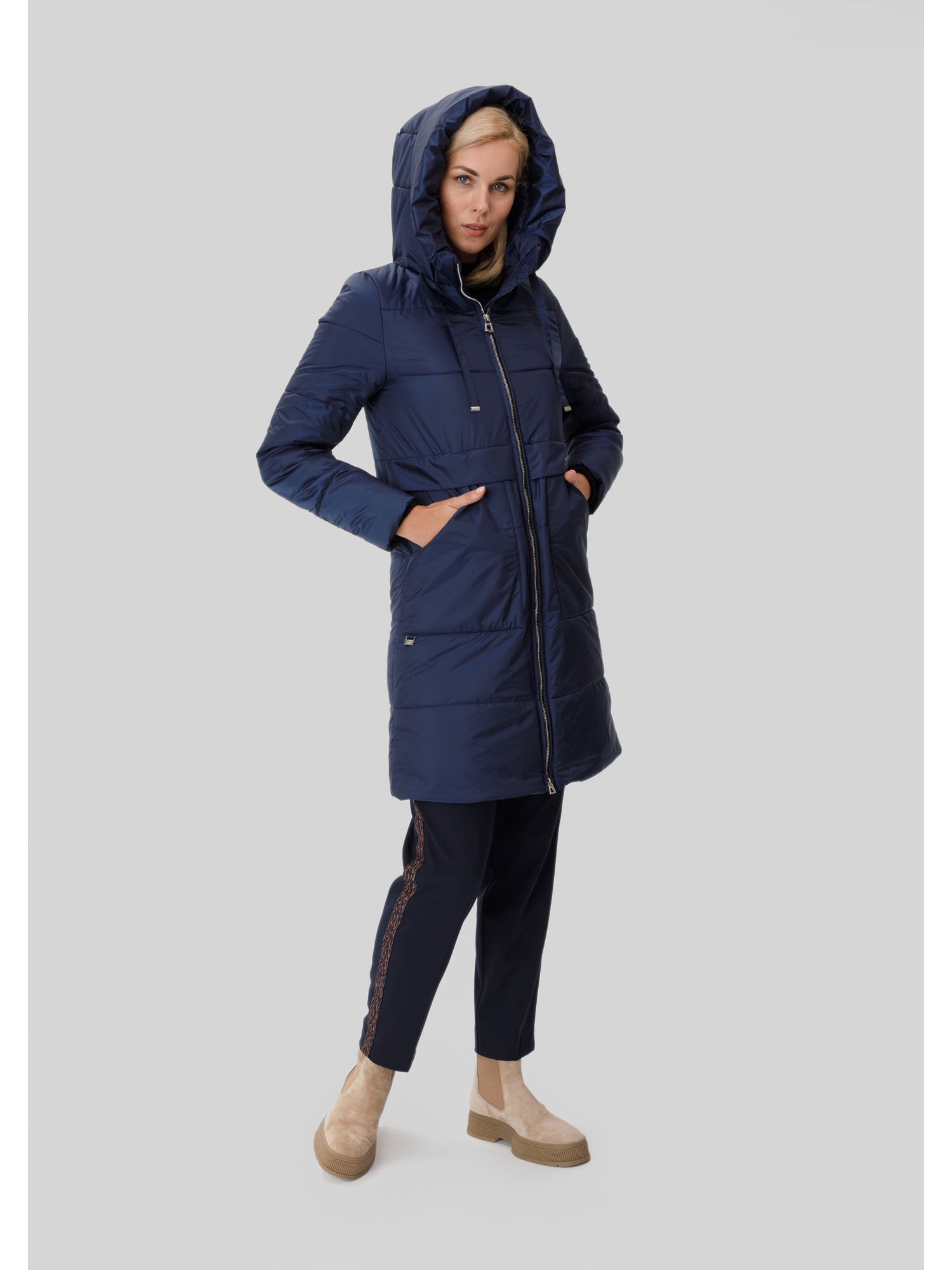 

Пальто женское UNIQLO 450501COL02 серое M (доставка из-за рубежа), Синий, A-13007
