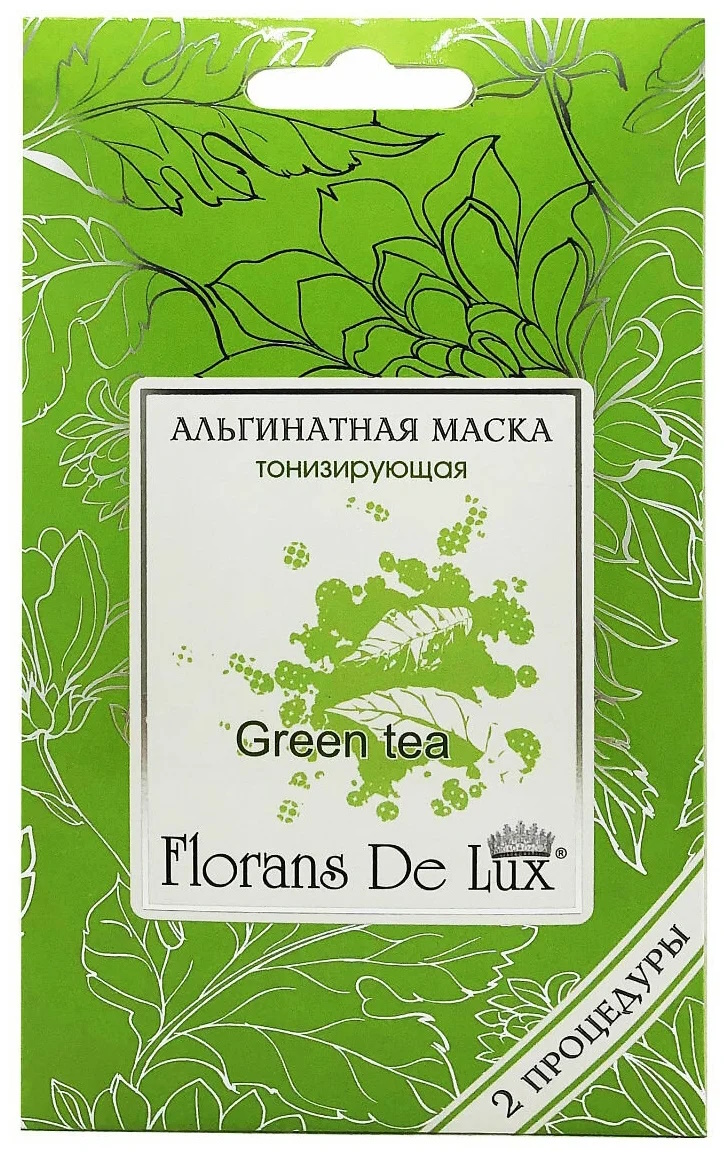 Маска альгинатная тонизирующая Зеленый чай Florans De Lux Green Tea 30 г