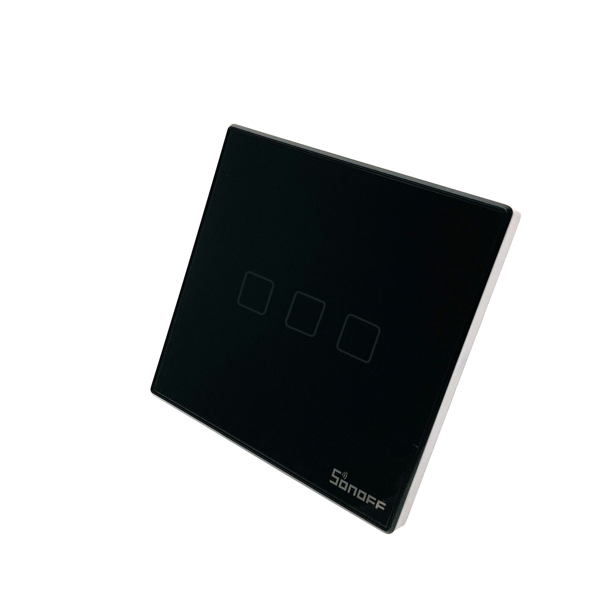 3-клавишный выключатель света Sonoff T3EU3C WiFi, цвет черный