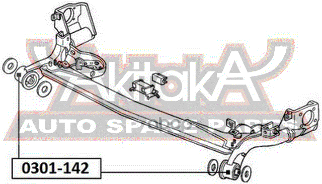 

Сайлентблок Задней Балки ASVA арт. 0301-142