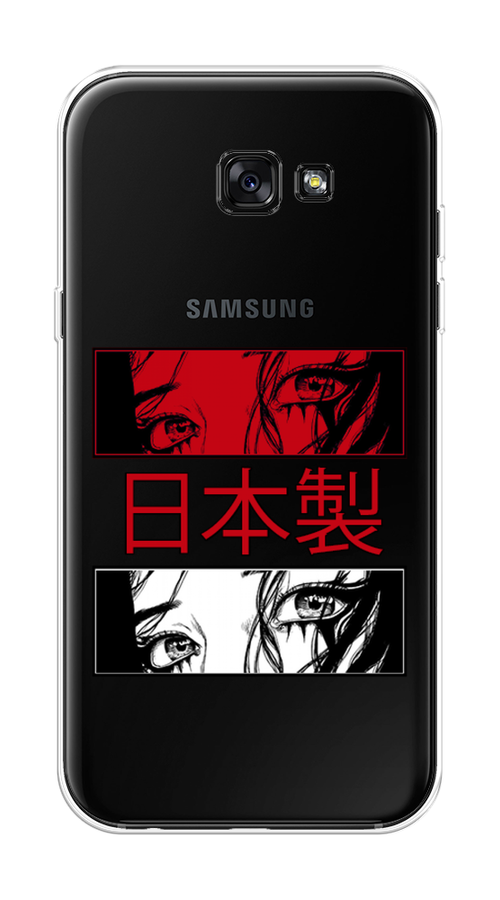 

Чехол на Samsung Galaxy A7 2017 "Аниме глаза манга", Красный;белый;черный, 20950-4