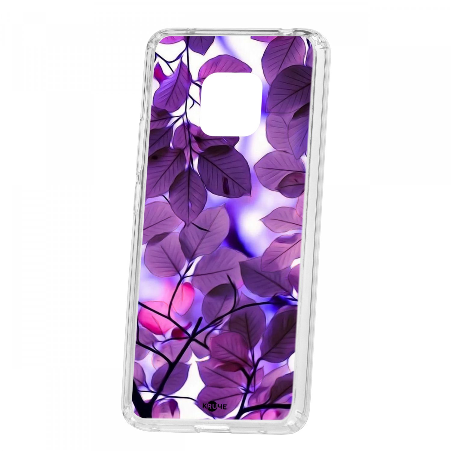 фото Чехол kruche huawei mate 20 pro print purple leaves кruче