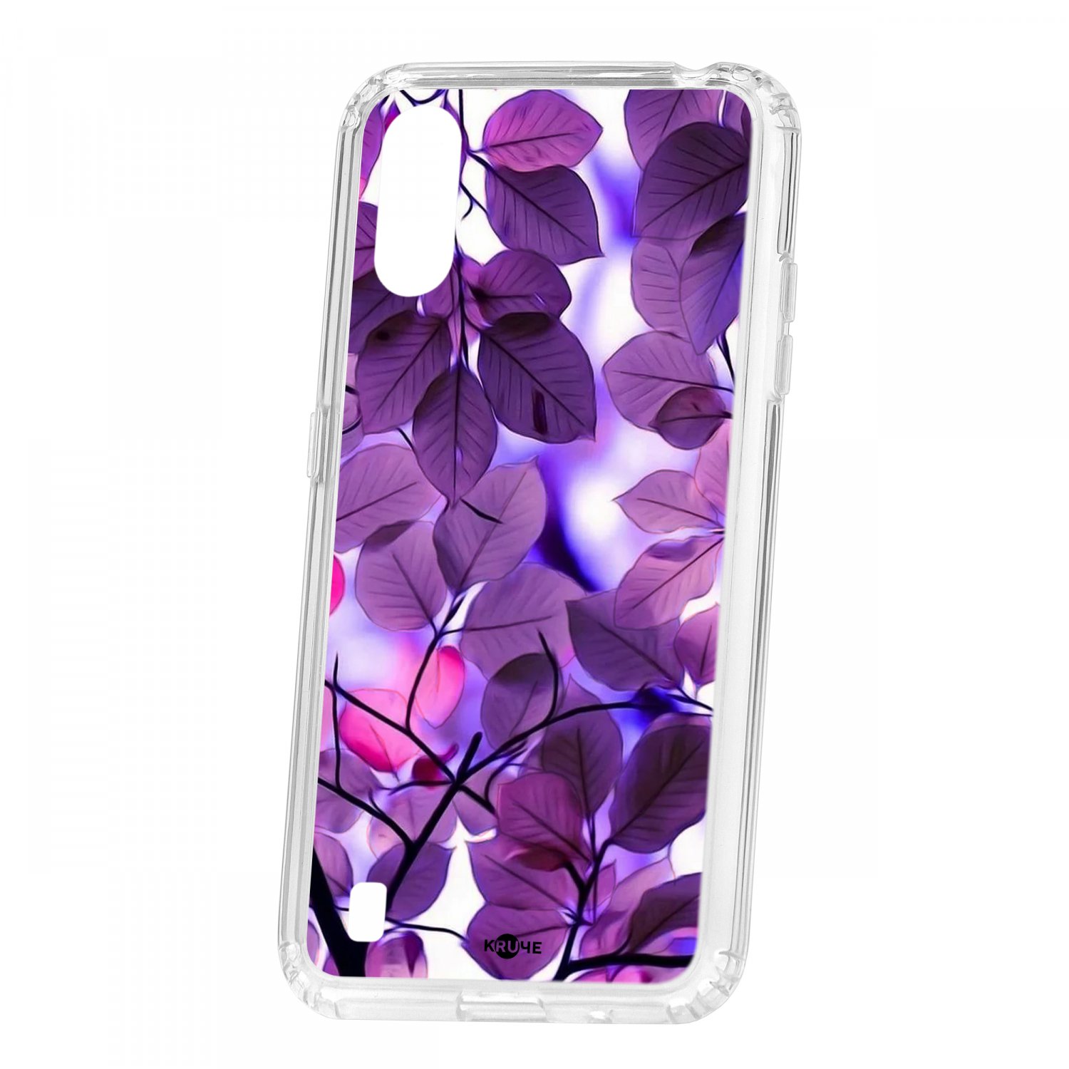 фото Чехол для samsung galaxy a01 / a015 кruче print purple leaves