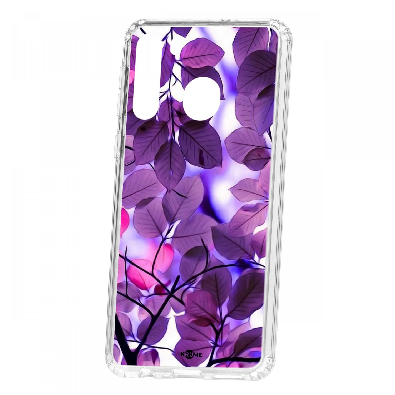 фото Чехол для samsung galaxy a21 кruче print purple leaves