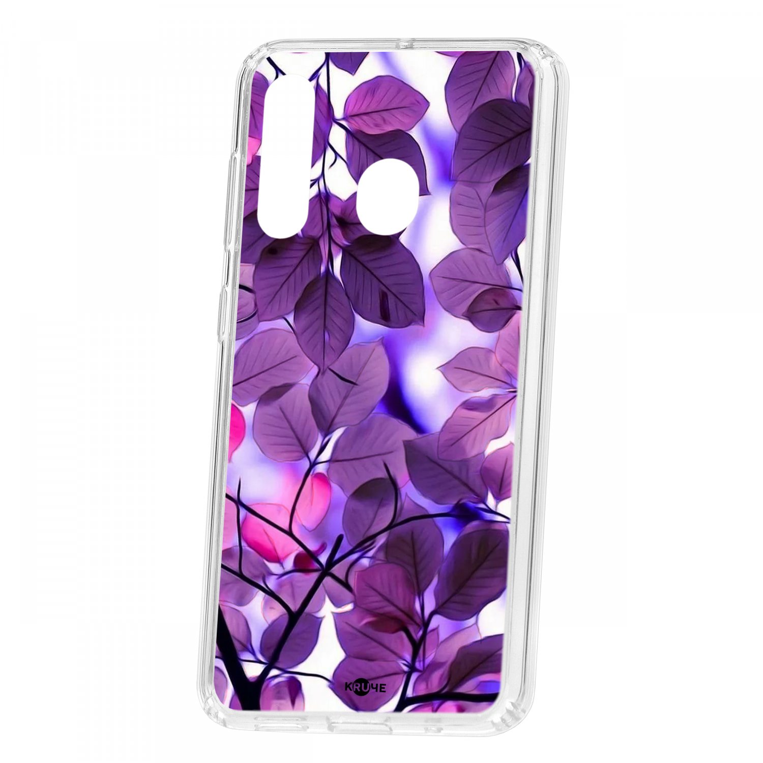 фото Чехол для samsung galaxy a60 2019 кruче print purple leaves