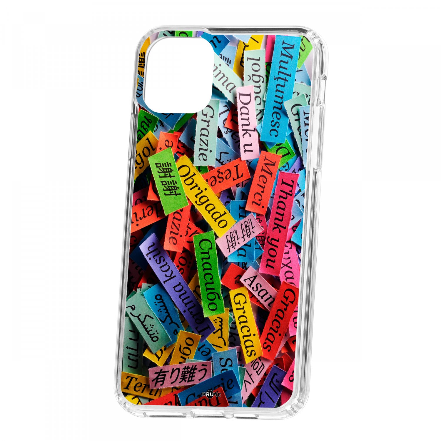 

Чехол для Apple iPhone 11 Pro Max КRUЧЕ Print Thank you, Разноцветный, Print