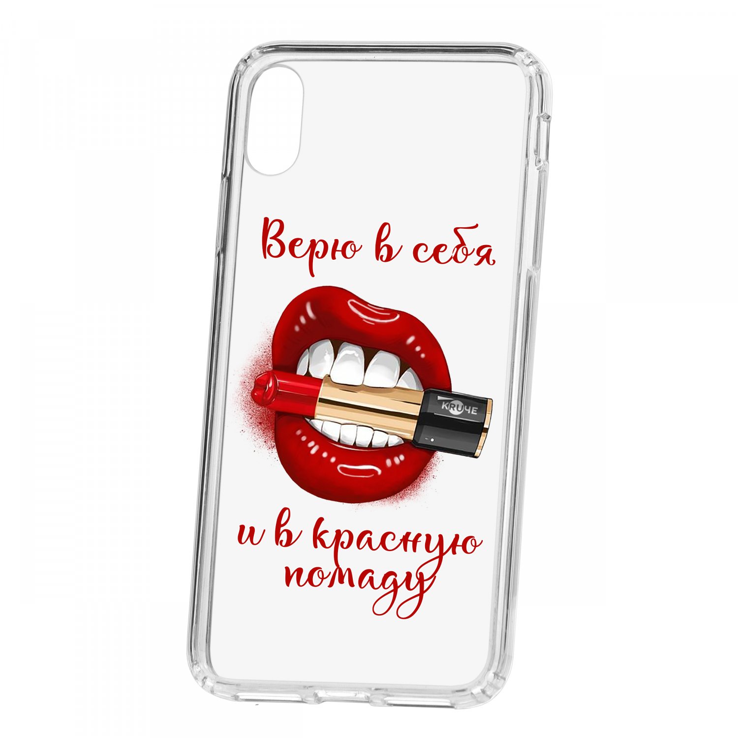 фото Чехол для apple iphone xs max кruче print red lipstick