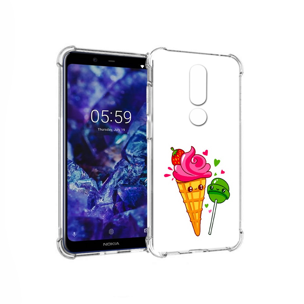 

Чехол MyPads Tocco для Nokia 5.1 Plus Вкусняшки (PT119548.120.45), Прозрачный, Tocco