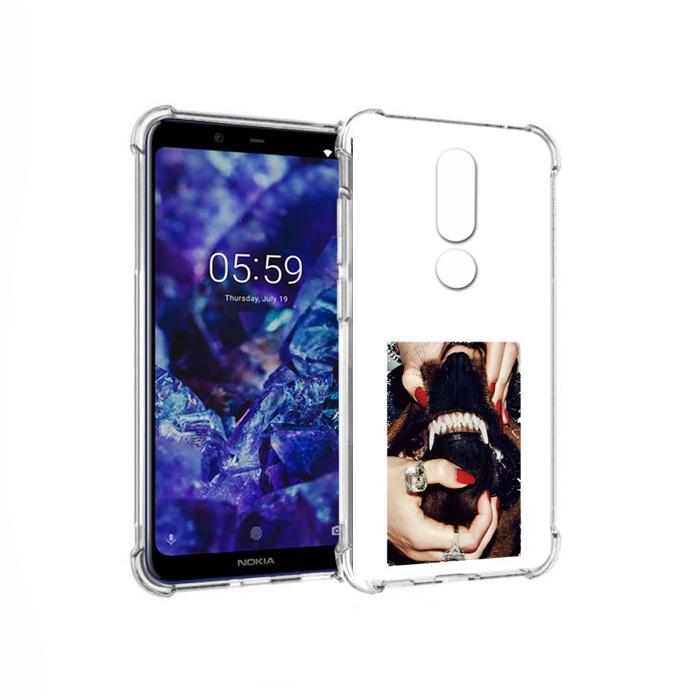 

Чехол MyPads Tocco для Nokia 5.1 Plus маникюр (PT119548.120.457), Прозрачный, Tocco