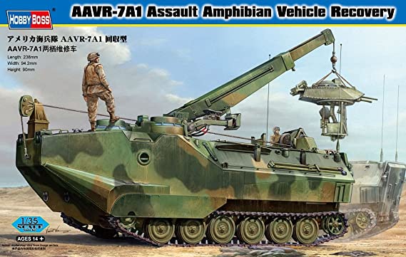 фото Сборная модель hobbyboss 1/35 aavr-7a1 assault amphibian vehicle recovery 82411