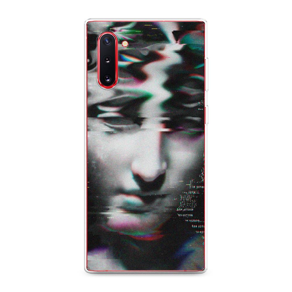 фото Силиконовый чехол "glitch art" на samsung galaxy note 10 awog