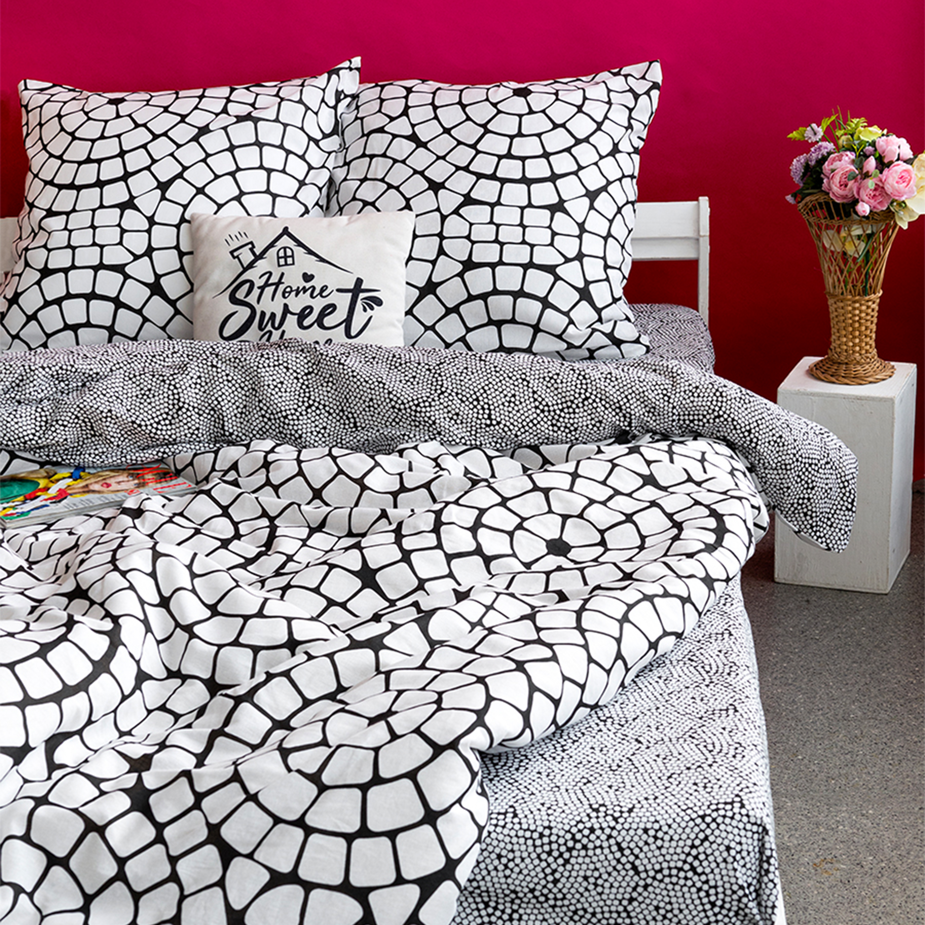 

Постельное белье евро Galtex Комфорт компаньон: Колизей Карамель бело-земельный, КПБ ЕВРО