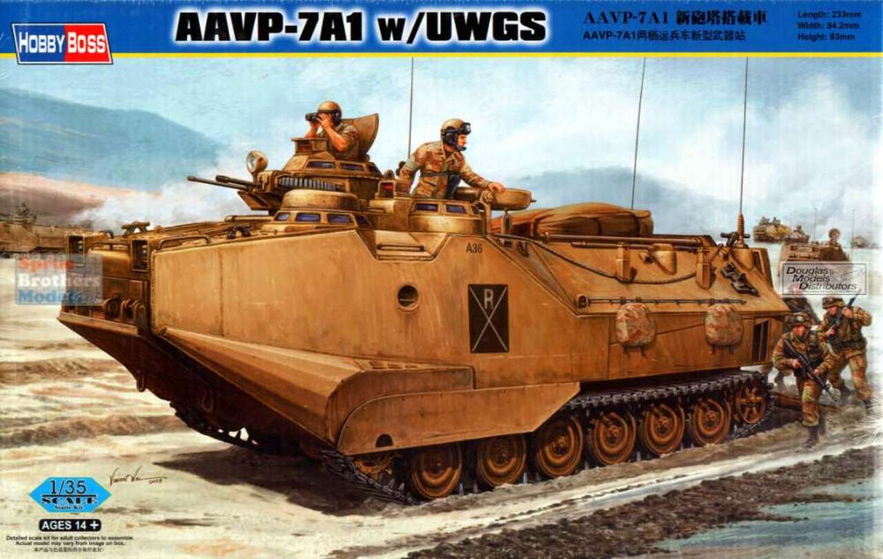 фото Сборная модель hobbyboss 1/35 aavp-7a1 w/uwgs 82412