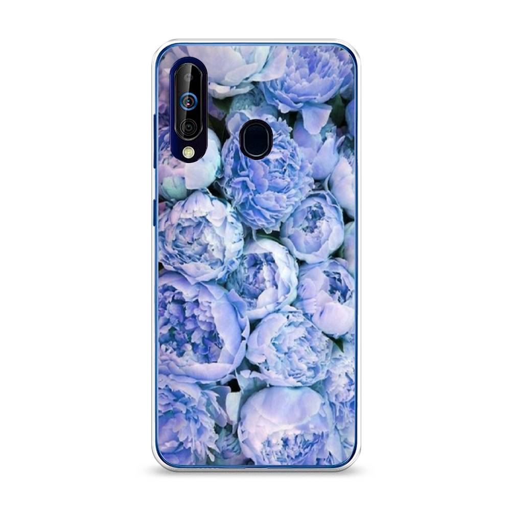 

Чехол Awog на Samsung Galaxy A60/M40 "Пионы голубые", Разноцветный, 28250-8