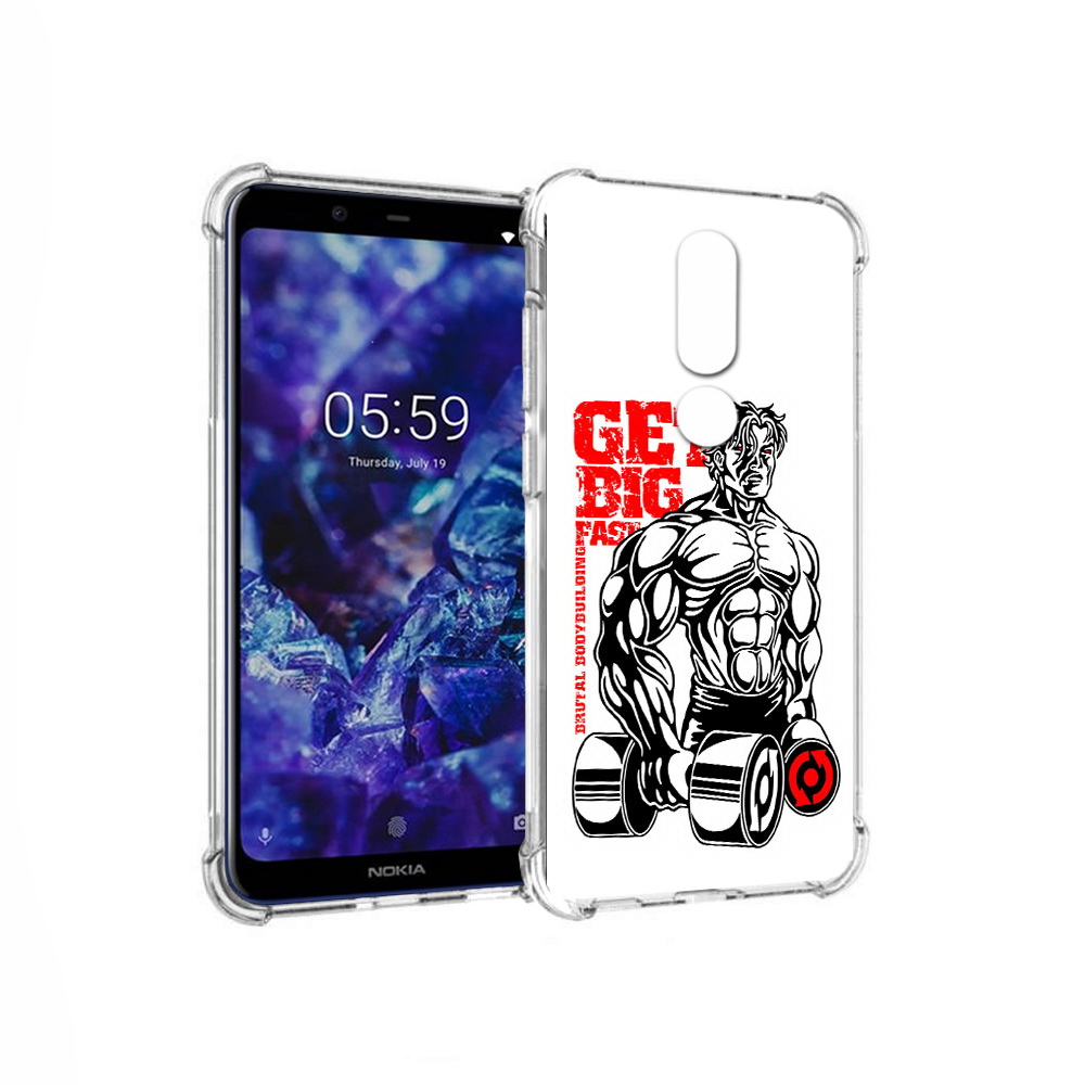 

Чехол MyPads Tocco для Nokia 5.1 Plus накаченное тело (PT119548.120.495), Прозрачный, Tocco