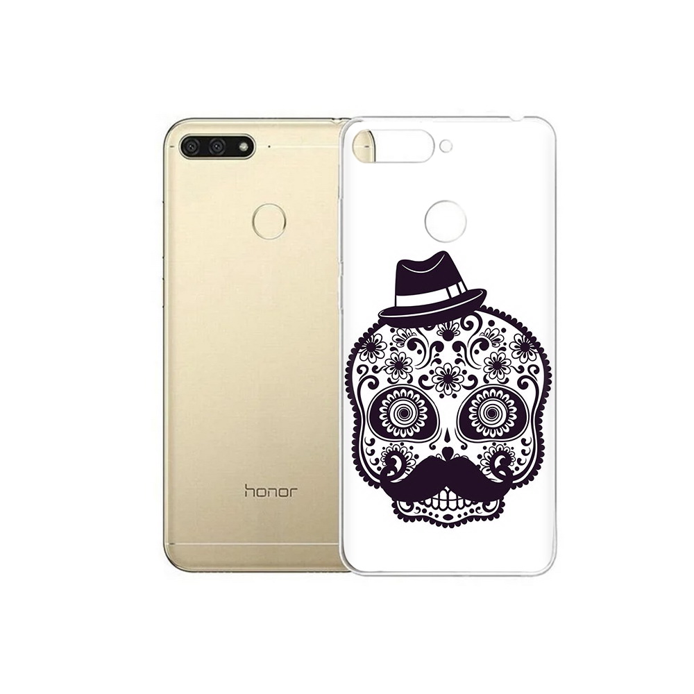 

Чехол MyPads Tocco для Huawei 7C разрисованный скелет (PT111175.61.575), Прозрачный, Tocco